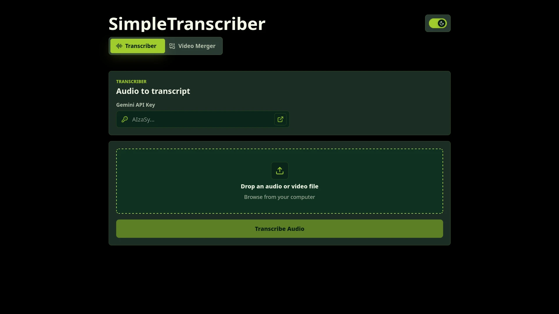 SimpleTranscriber